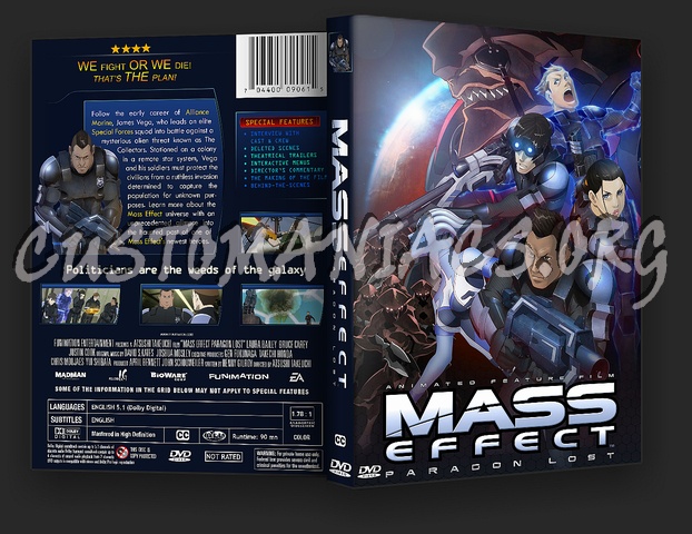 Mass Effect Paragon Lost dvd cover
