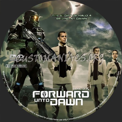 Halo 4: Forward Unto Dawn (2012) dvd label