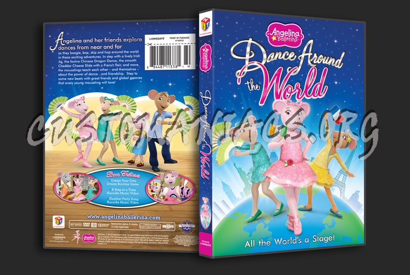Angelina Ballerina Dance Around the World dvd cover