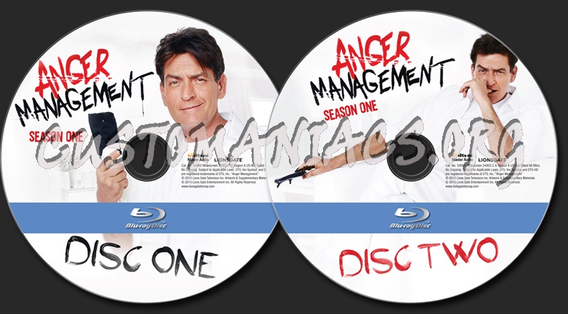 Anger Management Season 1 blu-ray label
