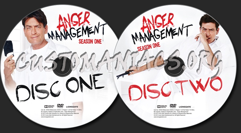 Anger Management Season 1 dvd label