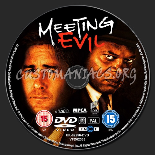 Meeting Evil dvd label