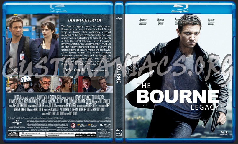 The Bourne Legacy blu-ray cover