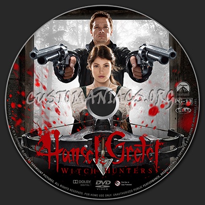 Hansel and Gretel Witch Hunters dvd label