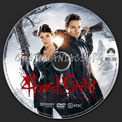 Hansel and Gretel Witch Hunters dvd label