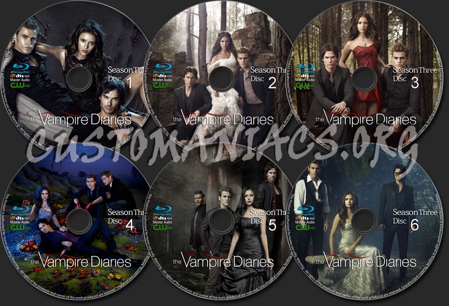 The Vampire Diaries blu-ray label