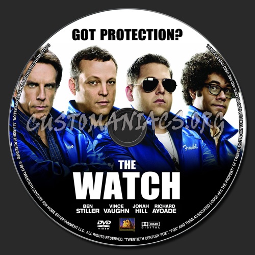 The Watch dvd label