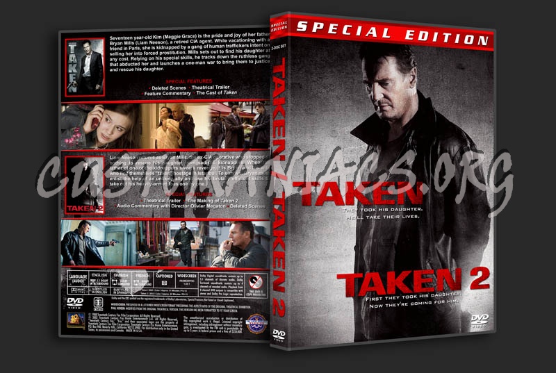 Taken Double Feature dvd cover