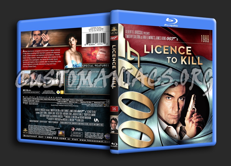 James Bond Collection - Licence To Kill (16) blu-ray cover