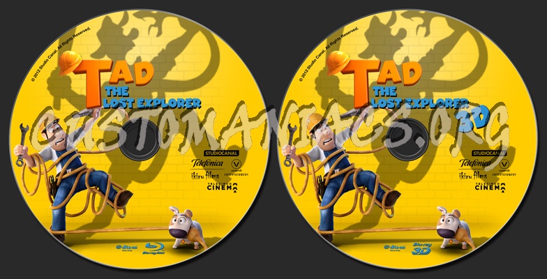 Tad The Lost Explorer blu-ray label