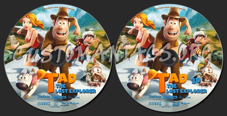 Tad The Lost Explorer blu-ray label
