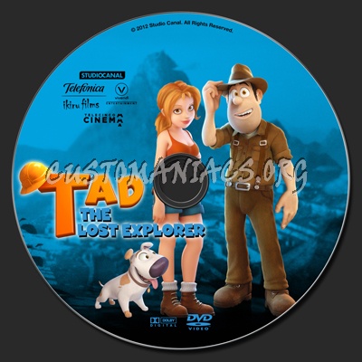 Tad The Lost Explorer dvd label