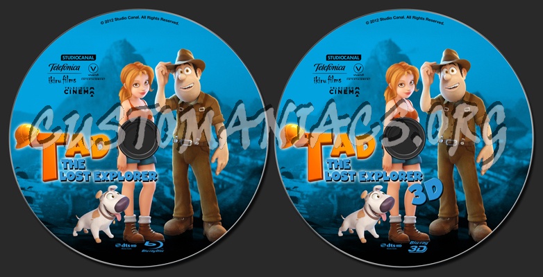 Tad The Lost Explorer blu-ray label