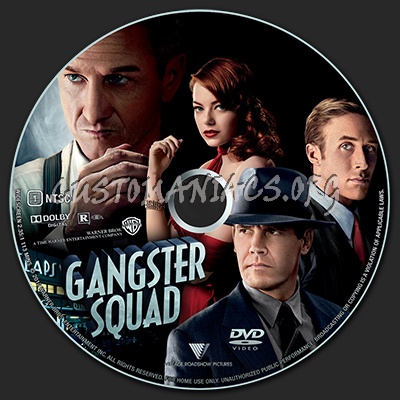 Gangster Squad dvd label