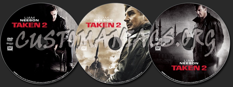 Taken 2 dvd label