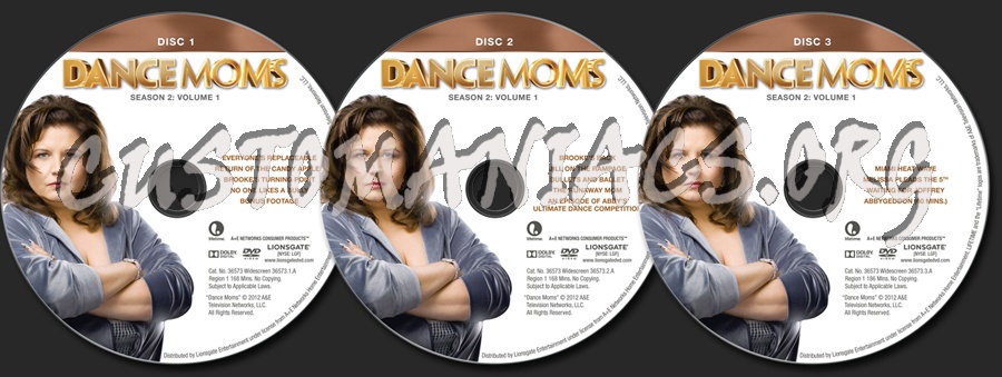 Dance Moms Season 2 Volume 1 dvd label