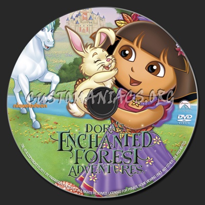 Dora's Enchanted Forest dvd label