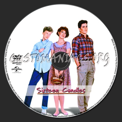 Sixteen Candles dvd label