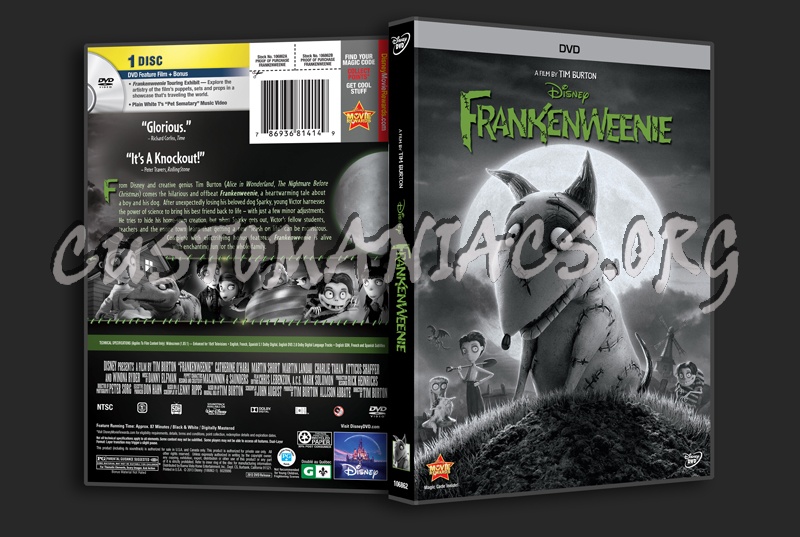 Frankenweenie dvd cover