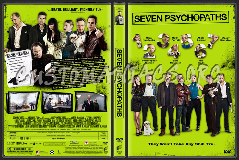 Seven Psychopaths dvd cover