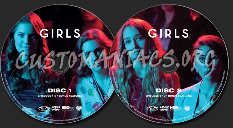 Girls Season 1 dvd label
