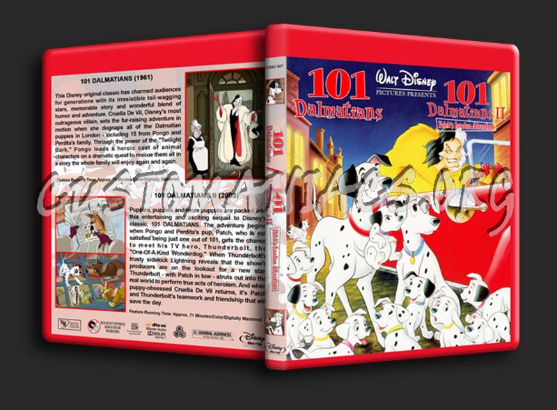 101 Dalmatians Double Feature blu-ray cover