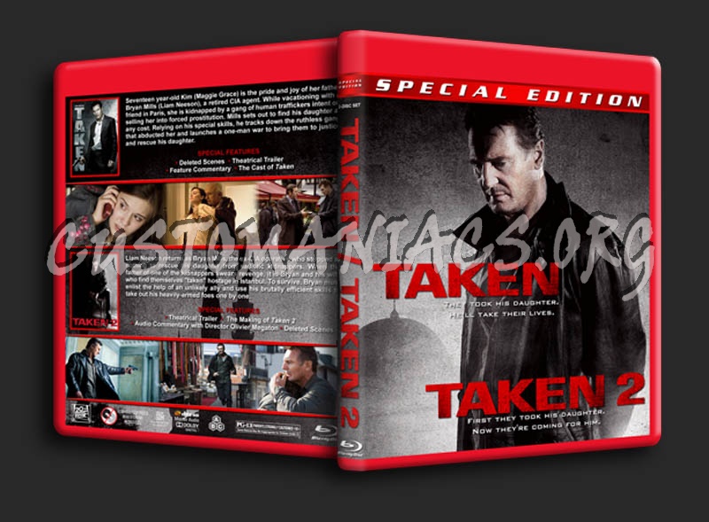Taken Double Feature blu-ray cover