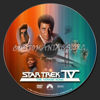 Star Trek IV The Voyage Home dvd label