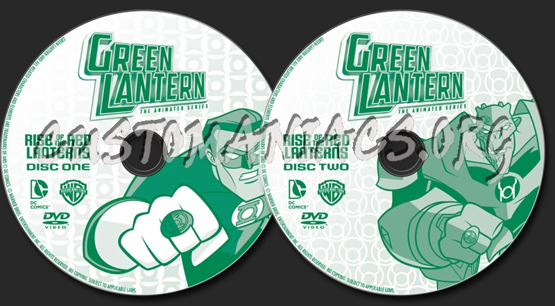 Green Lantern Rise of the Red Lanterns Season 1 part 1 dvd label