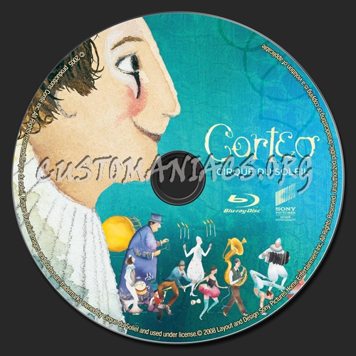 Corteo: Cirque Du Soleil blu-ray label