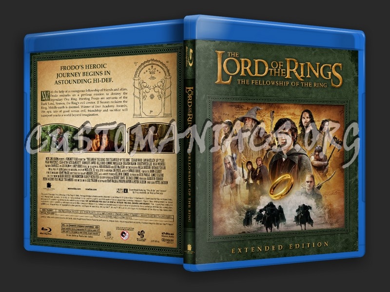 The Lord of The Rings - The Fellowship of the Ring blu-ray cover