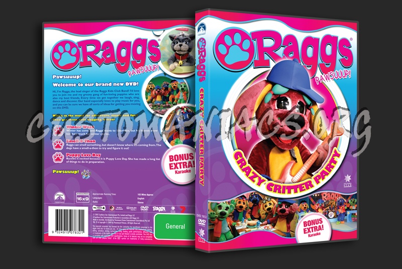 Raggs Crazy Critter Party dvd cover