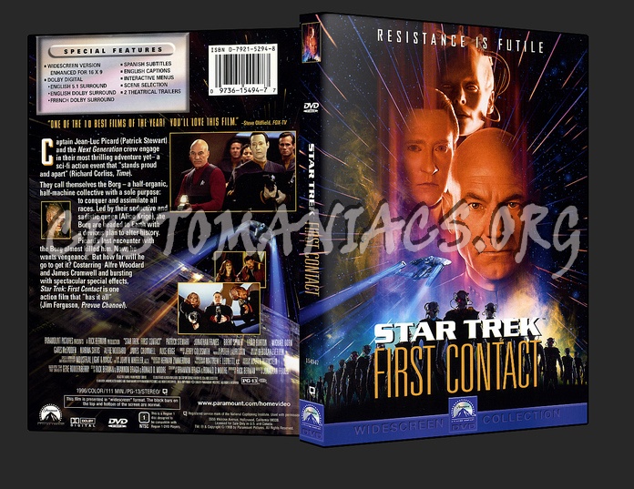 Star Trek VIII First Contact dvd cover