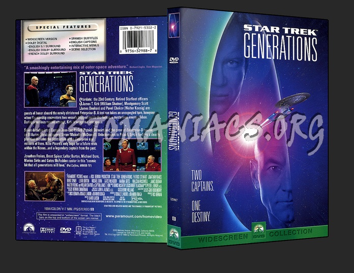 Star Trek VII Generations dvd cover