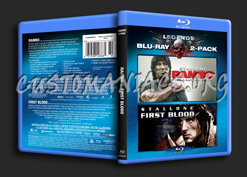Rambo / First Blood blu-ray cover