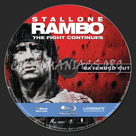 Rambo blu-ray label