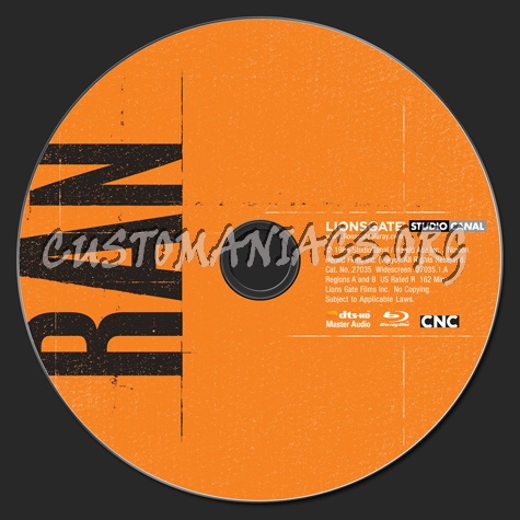 Ran blu-ray label