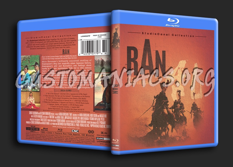 Ran blu-ray cover