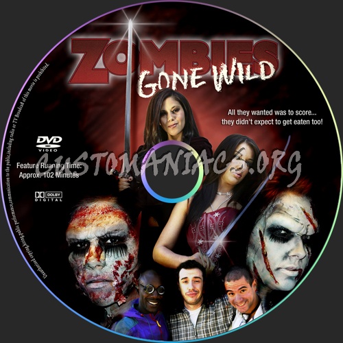 Zombies Gone Wild dvd label