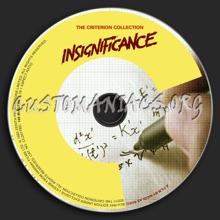 566 - Insignificance dvd label