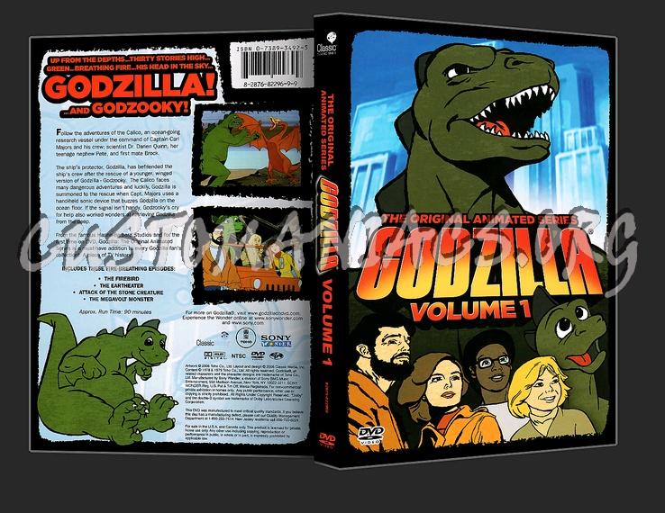 Godzilla: Original Animated Series, Vol.1 dvd cover