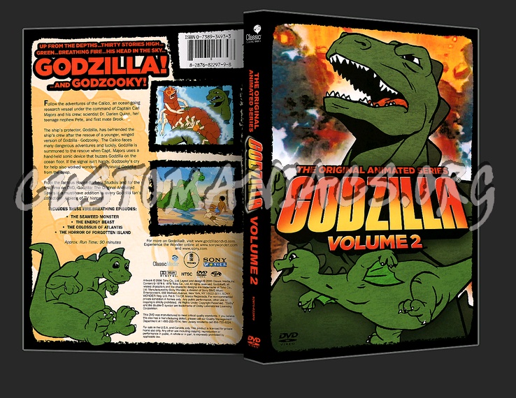 Godzilla: Original Animated Series, Vol.2 dvd cover