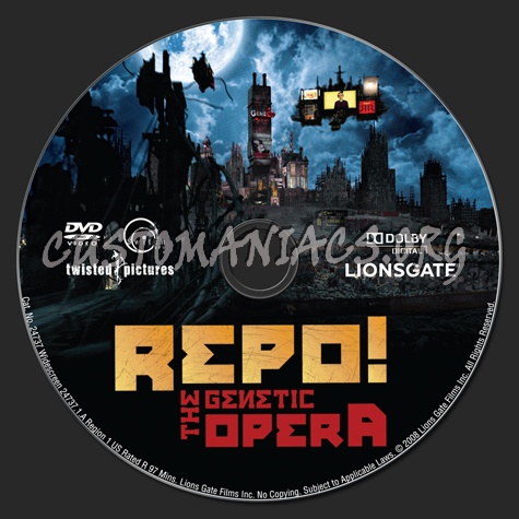 Repo! The Genetic Opera dvd label