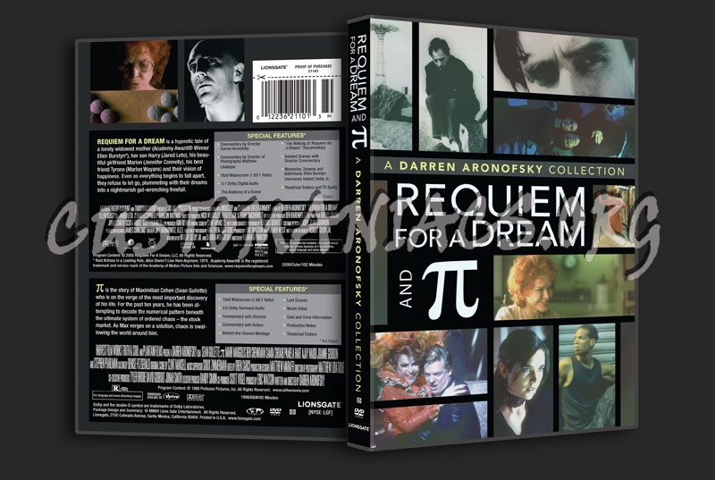 Requiem for a Dream and Pi dvd cover
