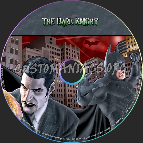 The Dark Knight dvd label