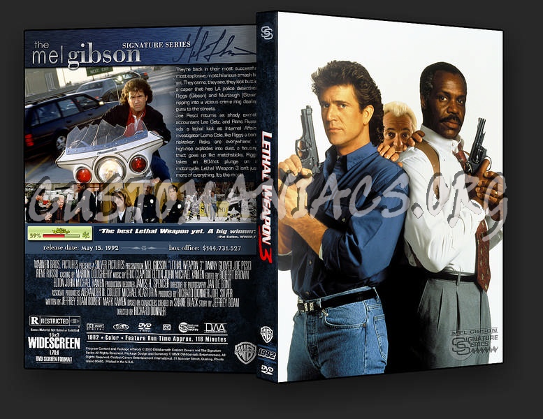 Lethal Weapon 3 dvd cover