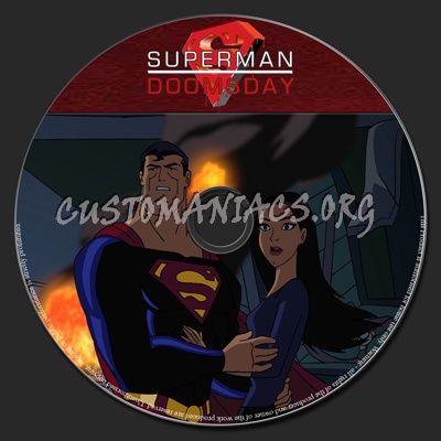 Superman Doomsday dvd label