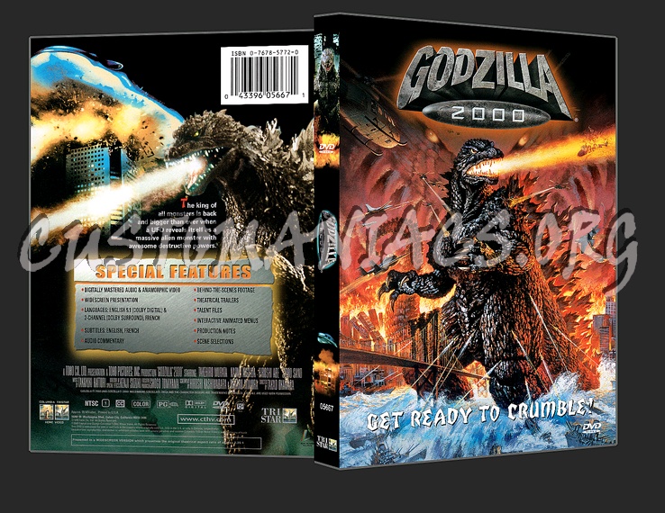 Godzilla 2000 dvd cover