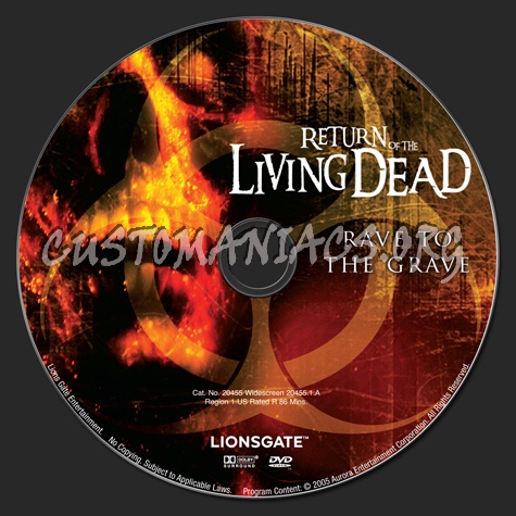 Return of the Living Dead dvd label