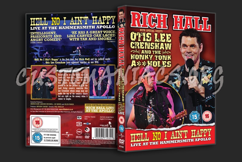 Rich Hall: Hell No I Ain't Happy Live dvd cover